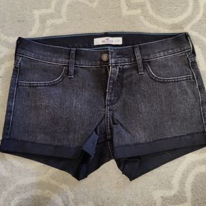Hollister Faded Black Midi Shorts